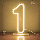 Axyaa Neon Party Sign 38cm Birthday Lights USB Powered with Dimmable Base