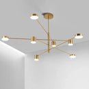 Axyaa Gold Black Art Chandelier for Living Room and Bedroom