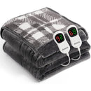 Axyaa Queen Size Electric Flannel Heating Blanket: 10 Levels, 5 Time Settings