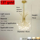 Axyaa Scandinavian Dandelion Chandelier LED Crystal Lighting