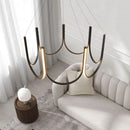 Axyaa Modern U Shape Chandelier for Dining Room and Kitchen Island Lighting