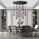 Axyaa Luxe Chandelier: Elegant High-Grade Lighting for Bedroom, Living Room, Restaurant, Bar