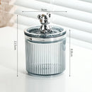 Axyaa Cotton Swab Rod Holder Makeup Storage Box Organizer Sealable Cosmetics Qtip Box