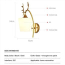 Nordic Deer Head LED Wall Light by Axyaa - Modern Iron Art Home Decor