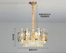 Axyaa Crystal Chandelier: Modern Luxury LED Hanging Lamp for Living/Dining Room