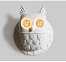 Axyaa Owl Wall Lamp: Nordic Resin Postmodern Design for Living Room Bedroom Home Art Decor