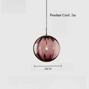 Nordic Glass Pendant Light LED Hanging Lamp for Home, Cafe, Restaurant by Axyaa