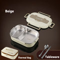Axyaa Stainless Steel Insulated Bento Lunch Box Set with Bag - Office, School, Commercial