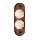 Axyaa Marble Wall Lamp Nordic Design Oak Wood Grain Personalized Living Room Retro décor