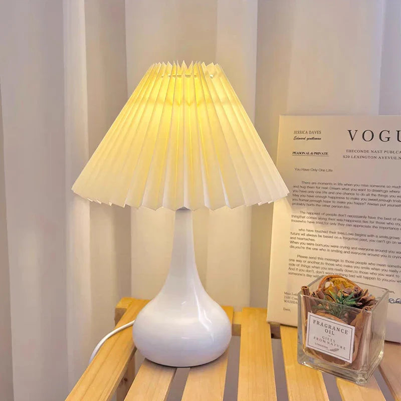 Axyaa Nordic Pleated USB Table Lamp DIY Foldable Art Atmosphere Night Light