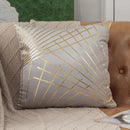 Luxury Gold-Embossed Velvet Throw Pillowcase by Axyaa - Elegant Home Decor Solution