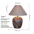 Axyaa Nordic Ceramic Table Lamp Modern Art for Living Room, Bedroom, Study - LED Desk Light