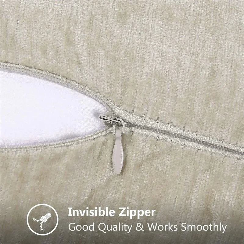 Axyaa Chenille Cushion Cover: Cozy Sofa Bed Decor Pillowcase, 45x45 & 50x50cm