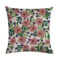 Axyaa Floral Bird Linen Pillowcase 45*45cm for Home Decor and Comfort