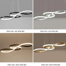 Axyaa LED Musical Note Ceiling Chandelier Pendant Light with Remote Control