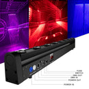 Axyaa 8x12W RGBW Multicolor LED Bar Beam Moving Head Light Beams DJ Setups