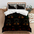 Axyaa Cartoon Animal Print Quilt Cover Set - Digital Printing (Quilt Cover + Pillowcase)