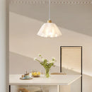 Axyaa White Flower Pendant Light, E27 Base for Hallway, Kitchen, Bedroom