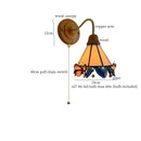 Axyaa Butterfly Glass LED Wall Light Copper Arm Applique Murale