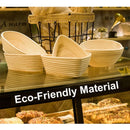 Axyaa Rattan Banneton Bread Basket - Handmade Dough Fermentation Wicker Bowl for Sourdough