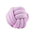 Axyaa Velvet Knot Ball Pillow: Round Handmade Decor Cushion