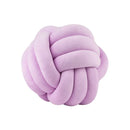 Axyaa Velvet Knot Ball Pillow: Round Handmade Decor Cushion