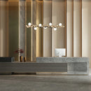 Axyaa Nordic Luxury Spherical Ceiling Chandelier for Modern Dining Table