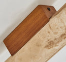 Axyaa Wood Canopy LED Wall Lights Yellow Travertine Modern Indoor Sconce