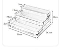 Axyaa 3-Tier Makeup & Skincare Storage Display Case: Transparent Desktop Organizer