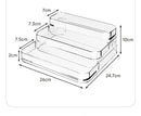 Axyaa 3-Tier Makeup & Skincare Storage Display Case: Transparent Desktop Organizer