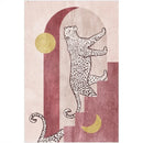 Axyaa Leopard Print Plush Carpet: Luxe Bedroom & Living Room Decor Rug
