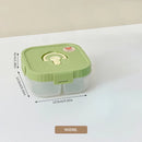 Axyaa Divided Lunch Box: Leakproof Portable Container for Salad, Fruit, and Bento