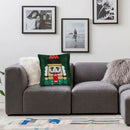 Nutcracker Doll Cushion Cover - Axyaa Square Throw Pillow for Christmas Home Decor