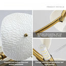 Axyaa Luxury Lotus Leaf Chandelier: Elegant Lighting for Home, Hotel, and Dining Area