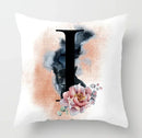 Axyaa Flower Cat Alphabet Pillowcase 45x45cm Cushion Cover, Modern Home Decor