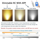 Axyaa LED Ring Ceiling Light: Dimmable, Remote Control, 3 Colors