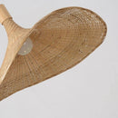 Axyaa Bamboo Pendant Light - Elegant Rattan Hat Lamp for Tea Room and Staircase