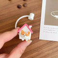 Axyaa Silicone Straw Cover: Cartoon Food Grade Dust-proof Heat-resistant Cap