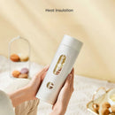 Axyaa Double-Layer Glass Tea Cup - 420ml, Leak-Proof & Portable