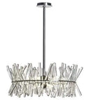 Axyaa Crystal Glass Round Chandelier: Modern, Minimalist, Creative Art Bedroom Lamps