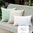 Axyaa Waterproof Solid Color Outdoor Cushion Cover for Couch Sofa Living Room