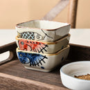 Axyaa Small Butterfly Ceramic Dip Dish for Soy Sauce and Snacks