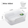 Axyaa Portable 4-Compartment Salad Lunch Box for Adult/Kid/Toddler