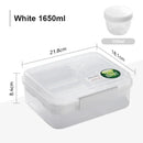 Axyaa Portable 4-Compartment Salad Lunch Box for Adult/Kid/Toddler