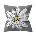 Axyaa Yellow Floral Geometric Cushion Cover 45x45cm