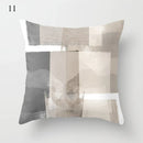 Axyaa Grey Family Pillowcase Square Cushion Cover for Home Office