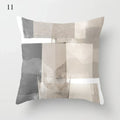 Axyaa Grey Family Pillowcase Square Office Cushion Cover