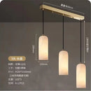 Axyaa Marble Chandelier with Spotlights: Luxurious Minimalist Design for Bedroom Reading
