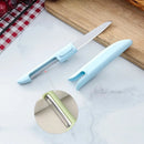 Axyaa Stainless Steel Double Ended Fruit PeelerKnife for Kitchen Cooking