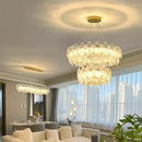 Axyaa Crystal Chandelier: Luxury Living Room & Dining Room Pendant Light